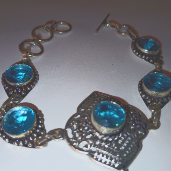 Blue Topaz Bracelet - Picture 2 of 3
